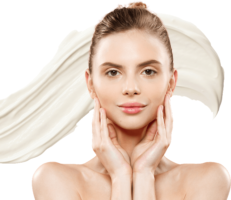 Vrouw brengt Neocell Renewing Cream aan